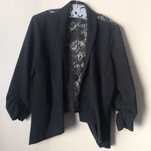 Charlotte Russe Lace Back Blazer